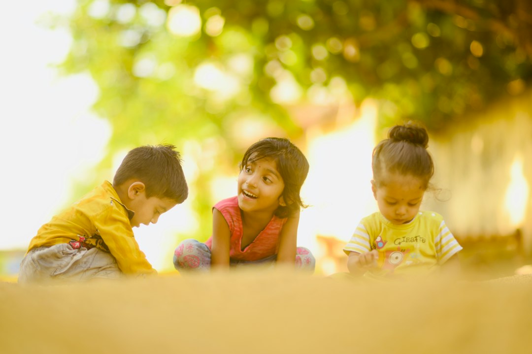Happy kids engaged in interactive fun